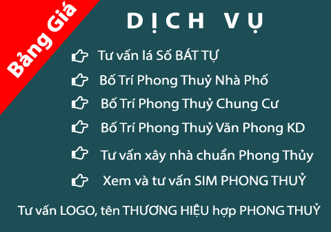 Bảng giá dịch vụ xem phong thủy nhà của văn phòng, , làm ăn